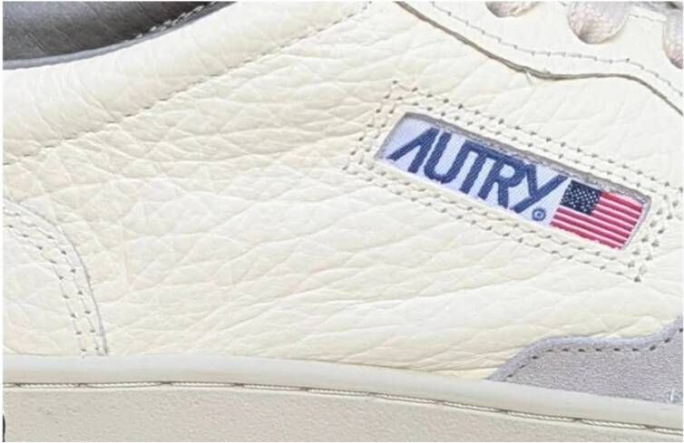 Autry Groene suède lage sneakers White Heren