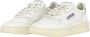 Autry Witte Leren Sneakers met Gelaagde Inzetstukken White Dames - Thumbnail 7
