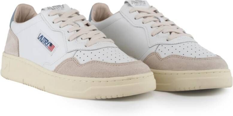 Autry Heren Wit Blauw Medalist Lage Sneakers White Heren