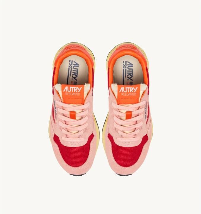 Autry Innovatieve hardloopsneakers Reelwind Roze Rood