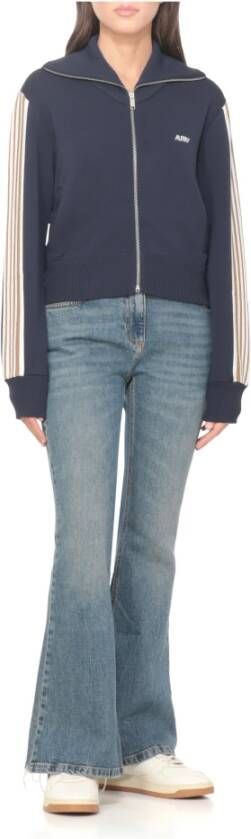 Autry Ivoor Leren Sneakers met Geperforeerde Details