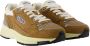 Autry Khaki Leren Sneakers Glad Lamsvel - Thumbnail 3