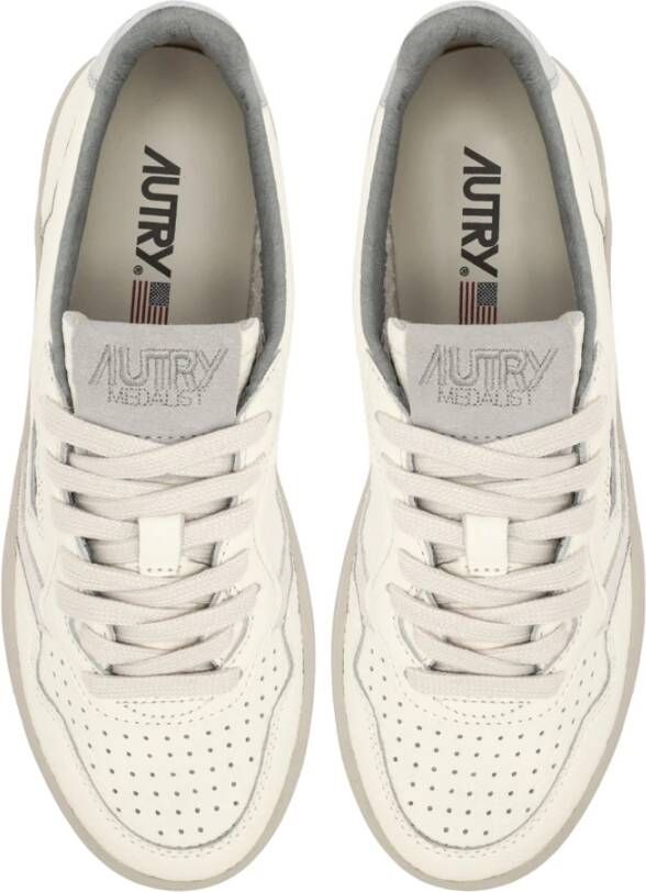 Autry Klassieke Witte Sportieve Flats White Dames