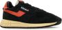 Autry Vintage stijl hardloopschoen in zwart en oranje Black Heren - Thumbnail 5