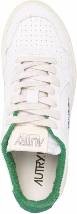 Autry Lage Dames Wit Groen Sneakers Multicolor Dames
