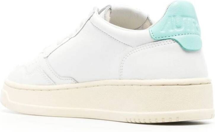 Autry Lage Dames Wit Turquoise Sneakers White Dames