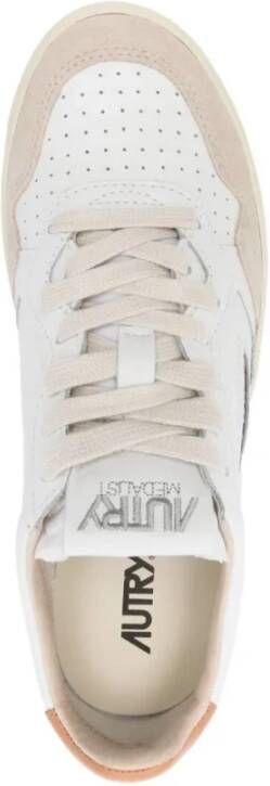 Autry Lage Damesneakers Medalist Stijl Beige Dames