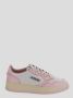 Autry Witte en Roze Lage Leren Sneakers Witte Roze Leren Sneakers voor Dames Multicolor White Dames - Thumbnail 24