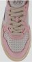 Autry Witte en Roze Lage Leren Sneakers Witte Roze Leren Sneakers voor Dames Multicolor White Dames - Thumbnail 27