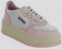 Autry Roze platte schoenen met kleurblok ontwerp Multicolor Dames - Thumbnail 3