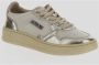 Autry Witte Leren Sneakers met Zilveren Details White Dames - Thumbnail 12