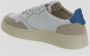 Autry International Low-Top Sneakers baskets medalist low cuir suede bleu in beige - Thumbnail 14