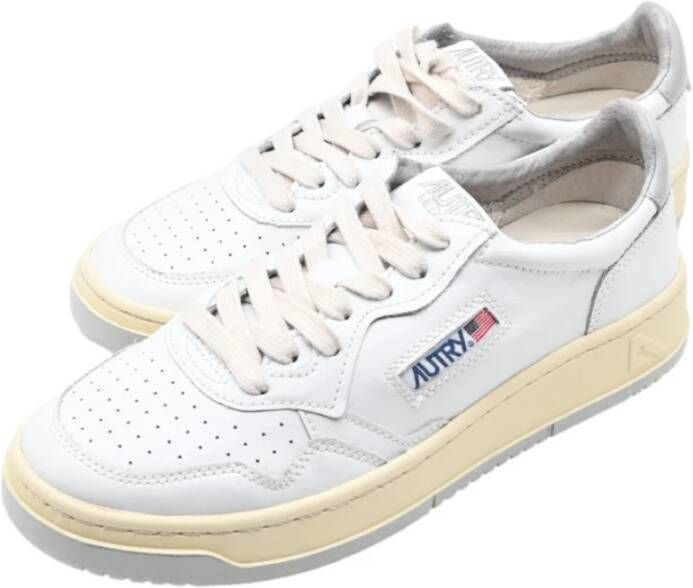 Autry Lage Leren Witte Sneakers White Heren