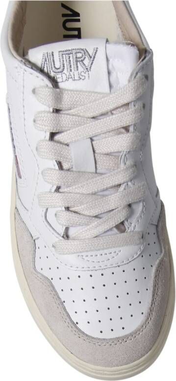 Autry Lage Medalist Sneaker in Wit Morel