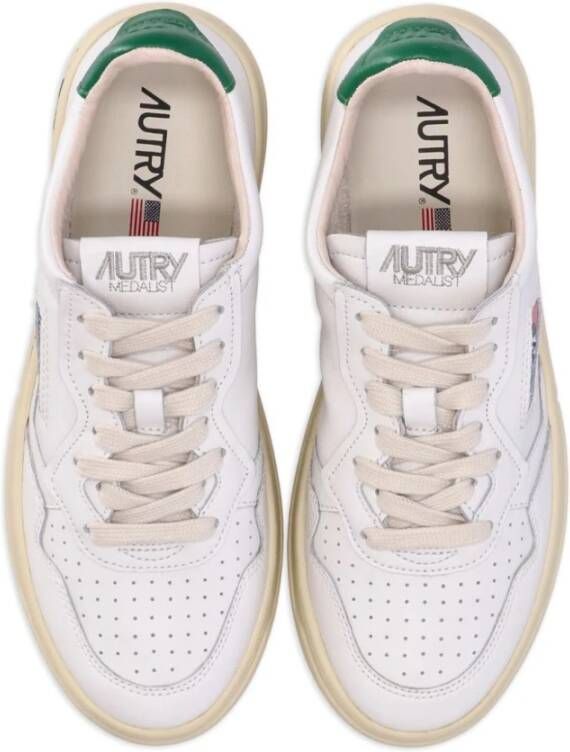 Autry Lage Medalist Sneakers voor Dames White Dames
