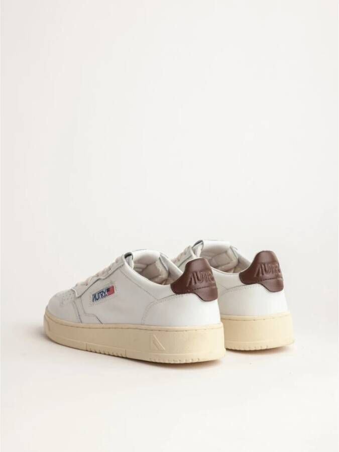 Autry Witte Leren Sneakers voor Mannen White Heren