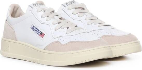 Autry Witte Leren Sneakers met Logodetails Multicolor Heren