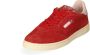 Autry Lage Platte Suède Sneaker met Contrasterende Hiel Red Dames - Thumbnail 5