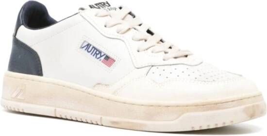 Autry Lage Snit Vintage Stijl Sneakers White Heren