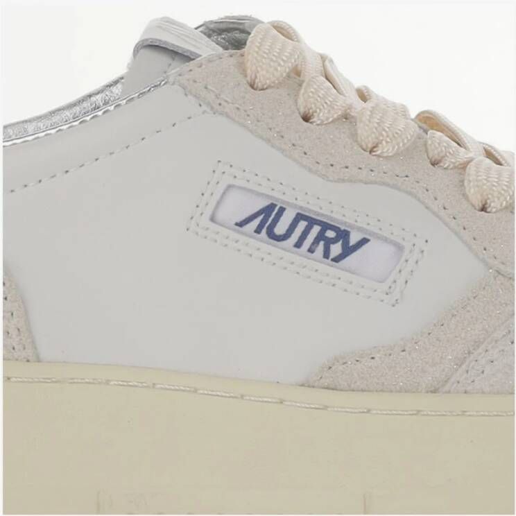 Autry Lage Suède Sneakers Unisex Wit