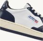 Autry Vintage-geïnspireerde witte en groene leren sneakers White Heren - Thumbnail 6