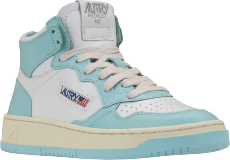Autry Leren damessneakers met veters Blue Dames