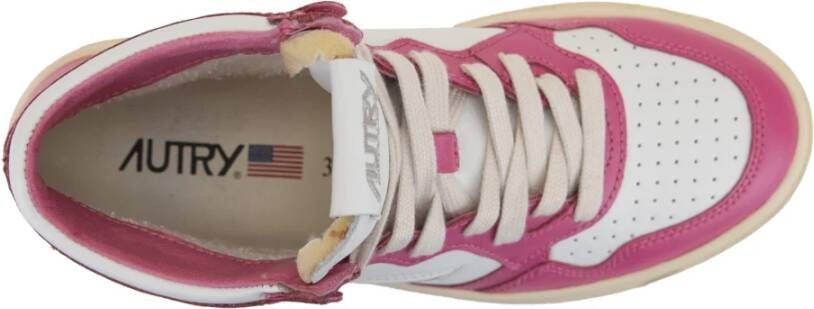 Autry Vintage High Top Sneakers Pink Dames - Foto 7