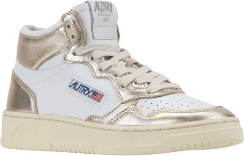 Autry Leren damessneakers met veters White Dames
