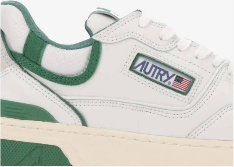 Autry Leren en Mesh Sneakers Wit Heren