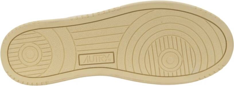 Autry Leren en stoffen vetersneakers Multicolor Heren