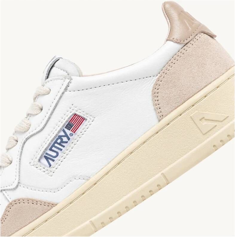 Autry Leren en suède sneakers White Dames
