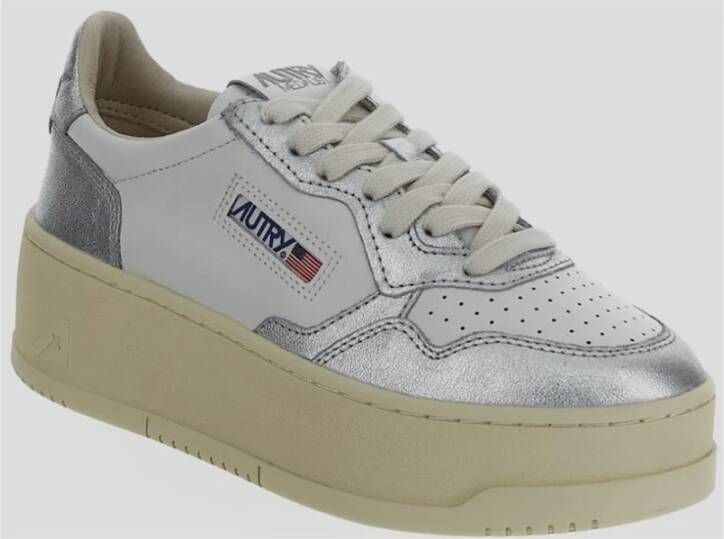 Autry Leren Lage Platform Sneakers Multicolor Dames