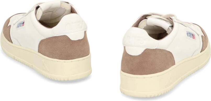 Autry Leren lage sneakers met suède inzetstukken