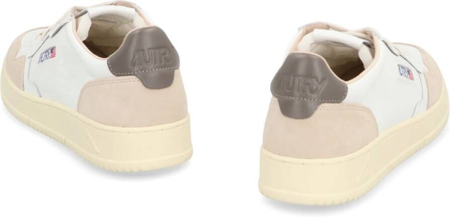 Autry Leren lage sneakers met suède inzetstukken