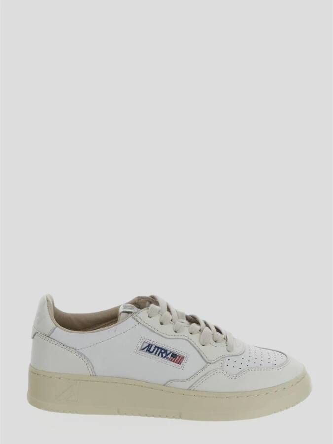 Autry Leren Lage Sneakers White Dames