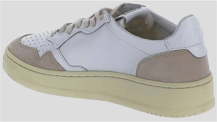 Autry Lage Leren Sneakers Beige Heren