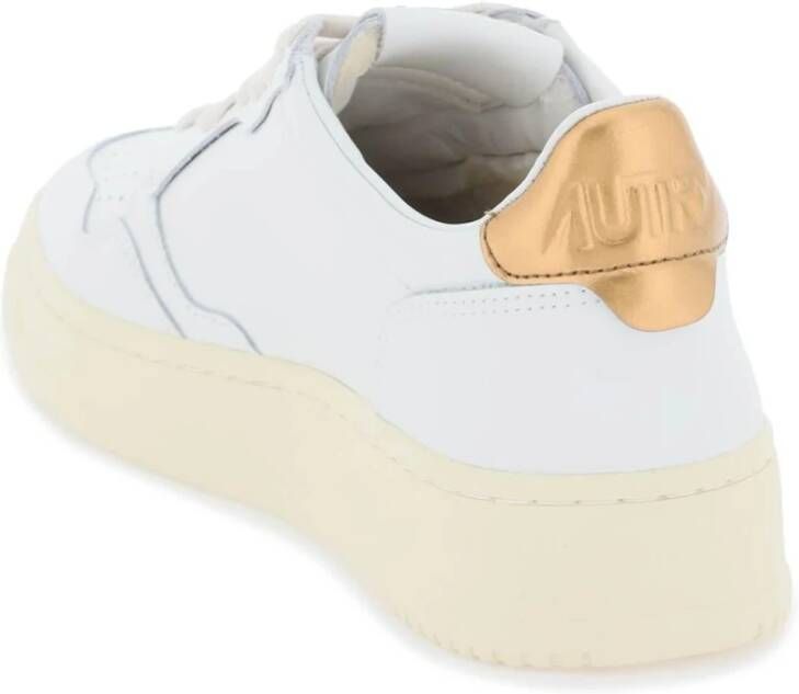 Autry Leren Medalist Lage Sneakers White Dames