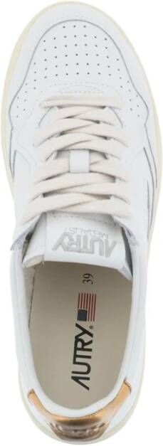 Autry Leren Medalist Lage Sneakers White Dames