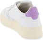 Autry Witte Leren Sneakers met Lila Accenten White Dames - Thumbnail 41