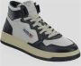 Autry Medalist Kleurblok Hoge Sneakers Black Heren - Thumbnail 2