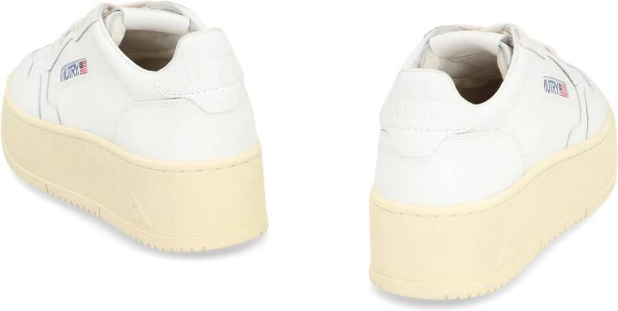 Autry Leren Platform Sneakers Dikke Zool Koeienhuid
