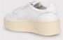 Autry Leren Platform Sneakers White Dames - Thumbnail 4