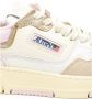 Autry Low-Top Sneakers Multicolor Low Top Sneakers With Logo Patch In Lea in poeder roze - Thumbnail 7