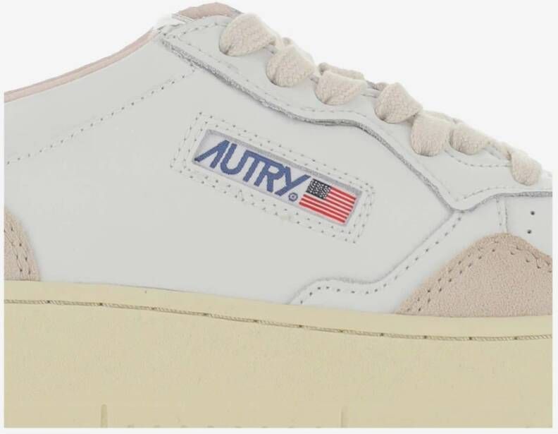 Autry Leren sneakers met logodetails
