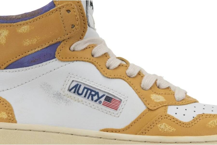 Autry Leren Sneakers met Veters Vintage Stijl