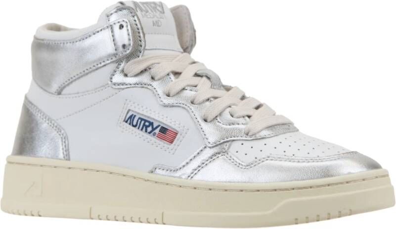Autry Leren sneakers met veters voor dames White Dames