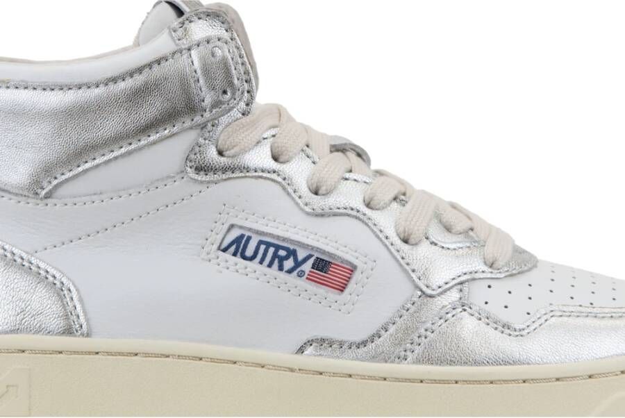 Autry Leren sneakers met veters voor dames White Dames