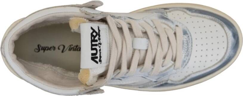 Autry Leren Veterschoenen Vintage Stijl White Dames
