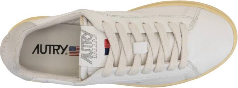 Autry Leren Veterschoenen voor Dames White Dames