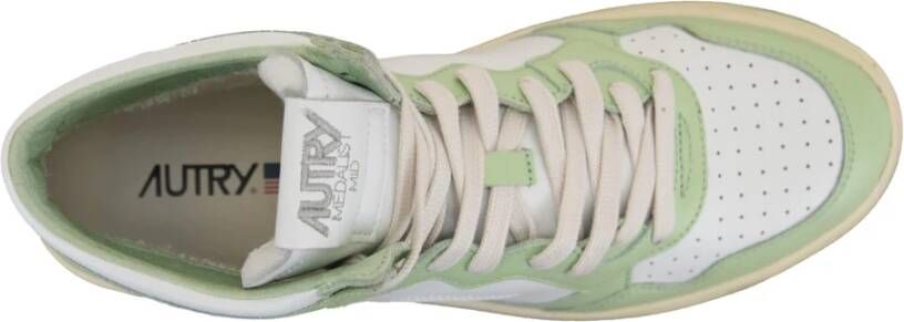 Autry Leren Vetersneakers Green Heren
